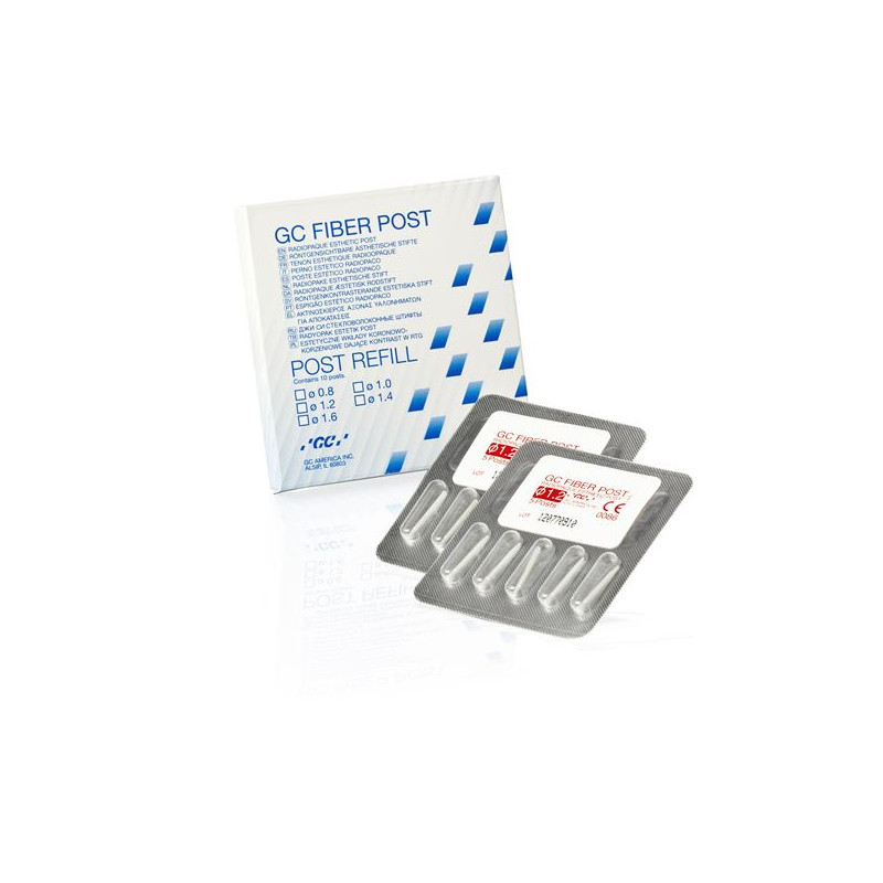 GC Fiber post refill 1,2 mm 10 ks